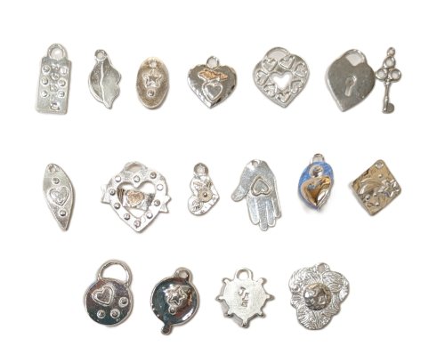 Judy Larson's Hearts and Flowers Charms - , Classic Wire Jewelry, Cutting, Cutting Tool, Cutters, Filing, Finishing, Butane Torch, Soldering, Solder, Design, Finished Backs